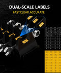Magnetic Modular Wrench Organizer Set With Wrench Holder And Drawer Rack, Metric And SAE Labels on wrench holders