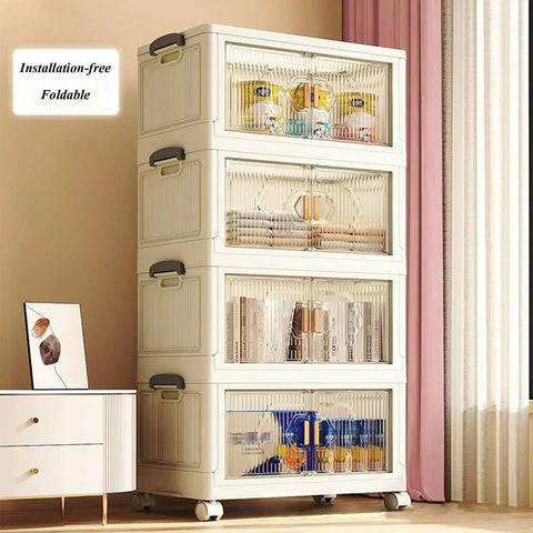 Real Deal Stackable Plastic Storage Bins With Lids Narrow 3 Tier Side Cabinet Closet Organizer Portable Bathroom Unit