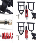 Beefy Heavy Duty Go Kart Frames With Upper And Lower Swingarms And Complete Shock Suspension Kit for DIY Buggy Electric ATV