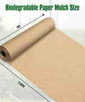 Biodegradable Paper Weed Barrier For Garden Beds Three 100 Foot Rolls Heavy Duty Landscape Paper Fabric Grass Blocker