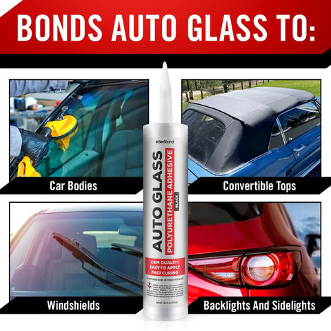 Fast Curing Windshield Adhesive For Auto Glass Replacement Pro Grade Urethane Sealant In Black for car bodies and windows