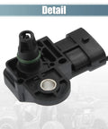 Close-up of Badass Map Air Flow Sensor Replacement Fits Polaris Sportsman Ace Ranger detailing intake pressure port and sensor shape.