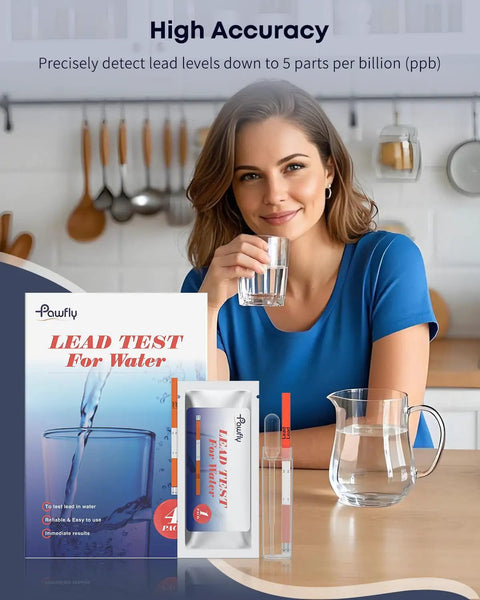 No Sweat Lead Water Test Kit Delivers Clear Tap And Well Results Runs Fast In Ten Flat Detects Issues Down To Five Ppb with kit and glass.