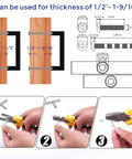 Square Bar Cabinet Handles Matte Black Set Of 10 With 5 Inch Hole Center installation guide diagrams