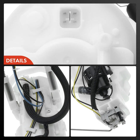 Replacement Electric Fuel Pump Module Assembly For Honda Crosstour 2010 To 2012 3.5 Liter V6 Left Side Awd detailed view of wiring and connectors
