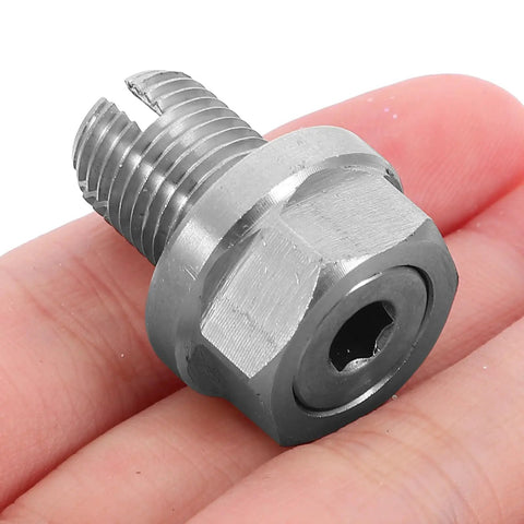 Ultimate Replacement Oil Drain Bolt Self Tapping Repair Kit With Rubber Washer Seal For Cars 12mm X 1.25 Silver Fit Your Engine And Fix Stripped Threads Fast Without Changing The Whole Pan Reliable Accessory. silver self tapping oil drain bolt 12mm x 1.25 in hand