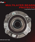 Heavy Duty 2 Pack Front Wheel Hub Bearing Assembly 5 Lug With Abs Direct Replacement For Toyota Rav4 shows multilayer bearing with seal rings.