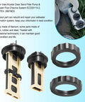 Replacement Titanium Electrode And ECO Electrodes Kit For Saltwater Pool Chlorine Systems with black and beige components