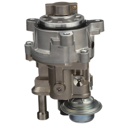 Factory Spec Heavy Duty Frame Mounted Mechanical Fuel Pump Hm10024 With Full Gasket Kit Straight Bolt In Swap For Dependable Engine Power And Effortless Highway Cruising side view showcasing metal housing and connector.