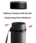 Close-up of secure seal lid of Two Pack Expandable Poster Tubes Zero Stress Document And Blueprint Carriers ensuring moisture protection.