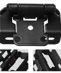 Self Closing Cabinet Hinges With High Stability Spring And Autoclosing Mechanism, black steel frameless design