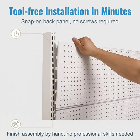 Heavy Duty Gondola Shelving Unit Built Tough As Nails For Modern Shops Featuring Adjustable Commercial Steel Retail Display Shelves With Modular Layout For Wholesale Retailers, tool-free installation demonstration.