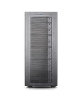 Front view of Thor NAS Full Tower Workstation Server Chassis With Beefy Drive Bays For AI Servers And DIY NAS Supports 11x 3.5 Inch HDD Or 13x 2.5 Inch SSD E-ATX Compatible 140mm PWM Fan USB 3.2 Type-C Front Panel.