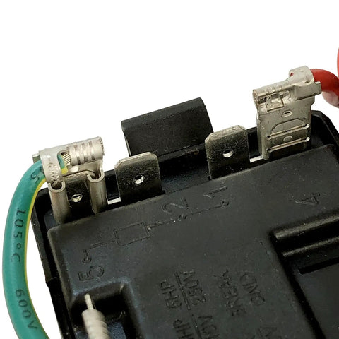Close-up of the Heavy Duty AC Hard Start Kit For Four To Five Ton Air Conditioners featuring terminal connections.