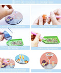 Step-by-step guide to making coasters with 8 Piece Dope Cocktail Diamond Painting Coaster Set With Holder For Drinks And Coffee Table.