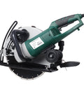 Rock Solid 14 Inch Wet Dry Corded Electric Circular Concrete Saw featuring a 2600 Watt motor and 4300 RPM spin for cutting masonry.