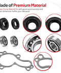 Heavy Duty Water Pump Rebuild Kit With Bearing And Seal Cover For Kawasaki KX450F KLX450R 2006 2019 components including seals and bearings.