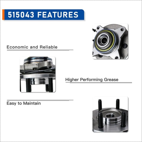 Heavy Duty Front Wheel Hub And Bearing Assembly For 4WD 4x4 Trucks 6 Lug With ABS features economic design and high performance.