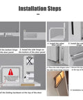 Installation steps for 180 Degree Swing Fold Door Hardware With Full Open Flush Mount Design That Saves Serious Floor Space.