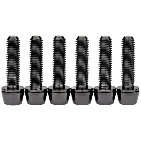 Badass Grade 5 Titanium Stem Bolts With Integrated Washers M5X18MM Black Hex Socket Hardware Heavy Duty Rust Proof Fasteners