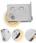 Built Like A Tank Stainless Steel Sliding Door Roller With Silky Smooth Track Guide And Zero Hassle Install Pulley Wheel close-up view