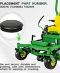 Heavy Duty Caster Spindle Cap Plugs With A Beefed Up O Ring Seal To Kick Out Debris While You Push Your Zero Turn Mower Through Thick Grass All Day Long Without A Sweat, black plastic cap on mower.