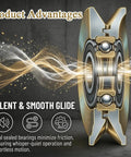 Built Tough Six Inch V Groove Gate Wheels With Dual Sealed Bearings showcasing smooth glide design and dual sealed bearings for quiet operation.