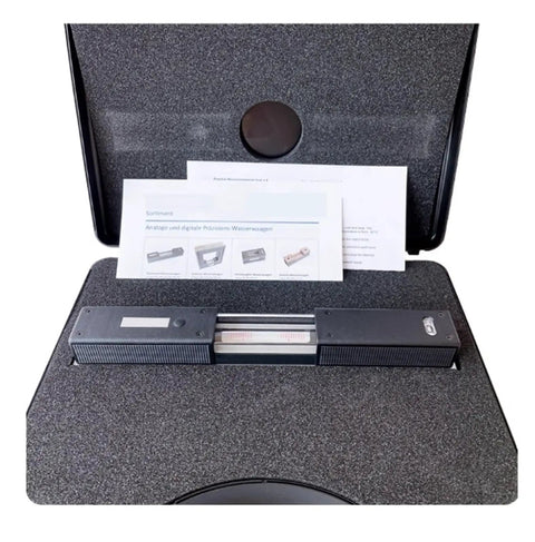 Multi Surface High Precision Ruler Type Spirit Level For Dead On Leveling and Job Site Setup Featuring Solid Steel Build in case.
