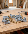Heavy Duty Drywall Anchor Kit With 30 Self Tapping Screws For Hollow Walls Butterfly Expansion Fasteners on wooden table