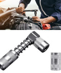 Right Angled Grease Coupler Adapter Tool For Hard To Reach Machinery Components Pro Grade Alloy Steel Fitting For Autos Motorcycles And Industrial Equipment Lubrication, 90-degree tool