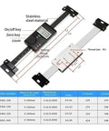 Vertical Type Digital Linear Scale 100/150/200/300mm with stainless steel material and large LCD display.