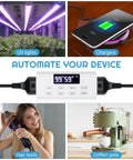 Slick Countdown Timer Outlet Pair Featuring One Touch Digital Dual Plug With Massive Backlit LCD Display For No Sweat Daily Scheduling And Knockout Auto Shutoff Power Control with a countdown of 99:59.