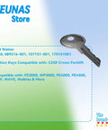 Ignition Keys Replacement For Crown Forklift And Electric Pallet Jack Models PE3000 PE4000 PE4500 WP3000 GPW WAVE 3 Pack