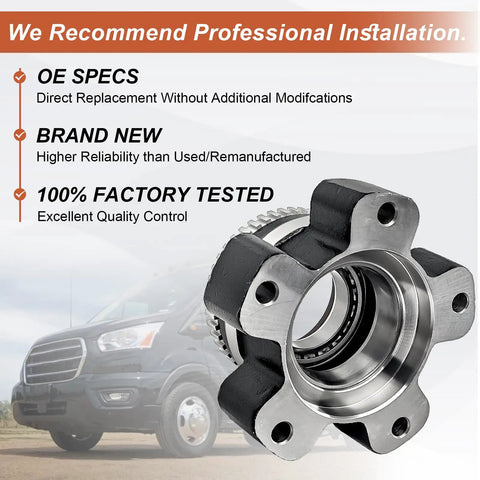 Rear Wheel Bearing And Hub Assembly Fits Ford Transit 150 250 350 3.5L V6 3.7L V6 HUB415 showing factory-tested design.