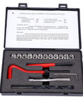 M10 X 1.25 Internal Thread Repair Kit Stainless Steel Inserts With Drill Tap Wrench 12 Inserts in foam case