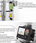 Electric Grain Grinder Mill with safety switch and overload protector, stainless steel tank, aluminum alloy shell, for commercial use