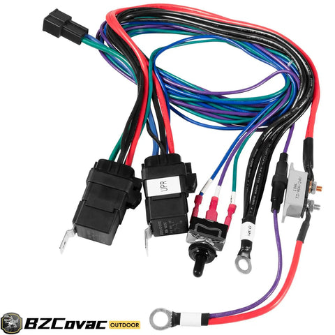 Electrical wiring harness for marine Power Tilt And Trim Unit with connectors and switch