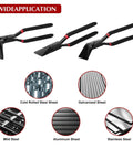 Three Piece Hand Seamer Sheet Metal Tool Set For Straight 45 Degree And 90 Degree Bends with applications on various metal sheets