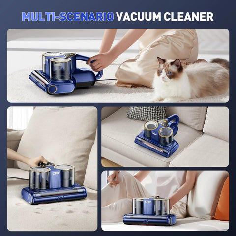 Beast Mode Mattress Vacuum Cleaner With 16KPa Suction 253.7nm UVC Light Ultrasonic Heat 500W in various home settings