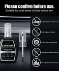 Slick Silver Rim Paint restores your tight chrome tone rims; 20ml bottle with brush for interior trim repair.