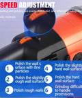 Close-up of 3000W Electric Angle Grinder And Concrete Floor Polisher Variable Speed wall planer showing 6-speed adjustment feature.