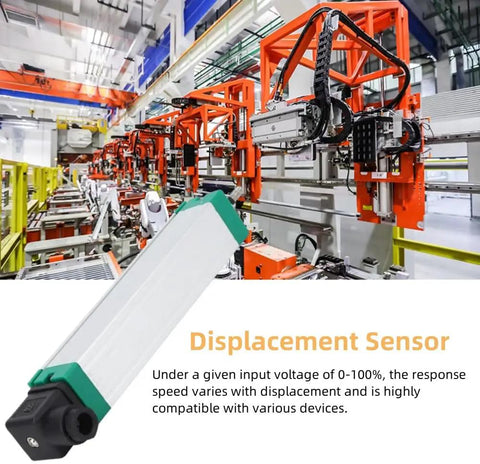 Heavy Duty Linear Displacement Sensor For Injection Molding Electronic Ruler Pull Rod IP67 Stainless Steel Build