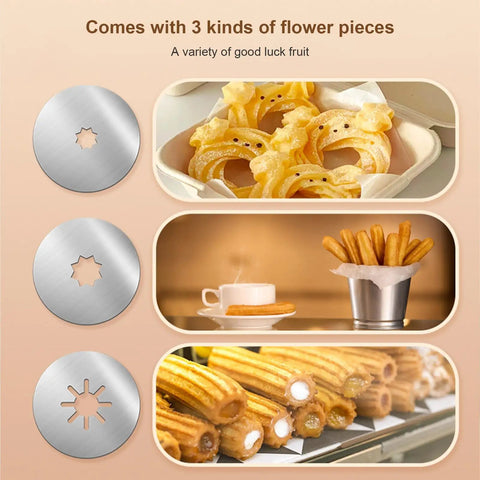 Stainless Steel Churro Press For Home And Commercial Kitchens Easy To Use Churro Maker Pro Grade Game Changing Dough Extruder