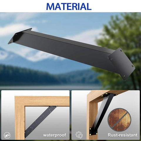 Heavy Duty 45 Degree Angle Support Bracket Kit For Pergolas And Outdoor Projects 2 Pack Corner Braces For Inside Joints Ideal For Treehouses Cabins Carports And Patios Built To Last