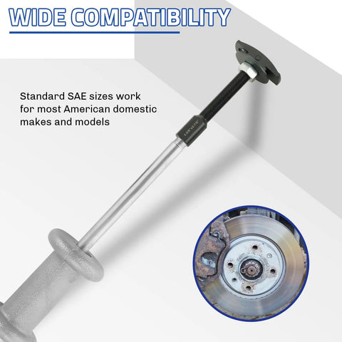 Rear Axle Bearing Remover Puller Slide Hammer Set Built Tough for Auto Repair 3 Piece Kit With Three Sizes for Easy Bearing Extraction