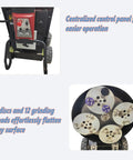 Control panel and grinding heads of Workhorse 12 Head Concrete Floor Polishing Grinder With Planetary Rotation System