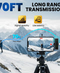 Universal 3 In 1 Wireless Lavalier Microphone With Lightning USB C And USB A for iPhone Android and PC, 70ft transmission range.