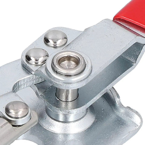 Heavy Duty Push Pull Toggle Clamp With Quick Release For Woodworking And DIY Projects 40Kg Holding Capacity Reliable Fast Positioning Jig Stainless Steel Clamp For Welding Repair And Manufacturing close-up