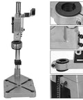 Vertical Drill Stand For Hand Drills Adjustable Drill Press Adapter Rock Solid Aluminum Construction Fits 38 To 43 mm Collar