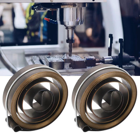Two Pack Drill Press Return Spring Chrome Plated Quill Spring For Stable Smooth Action On Horizontal And Vertical Bench Drills